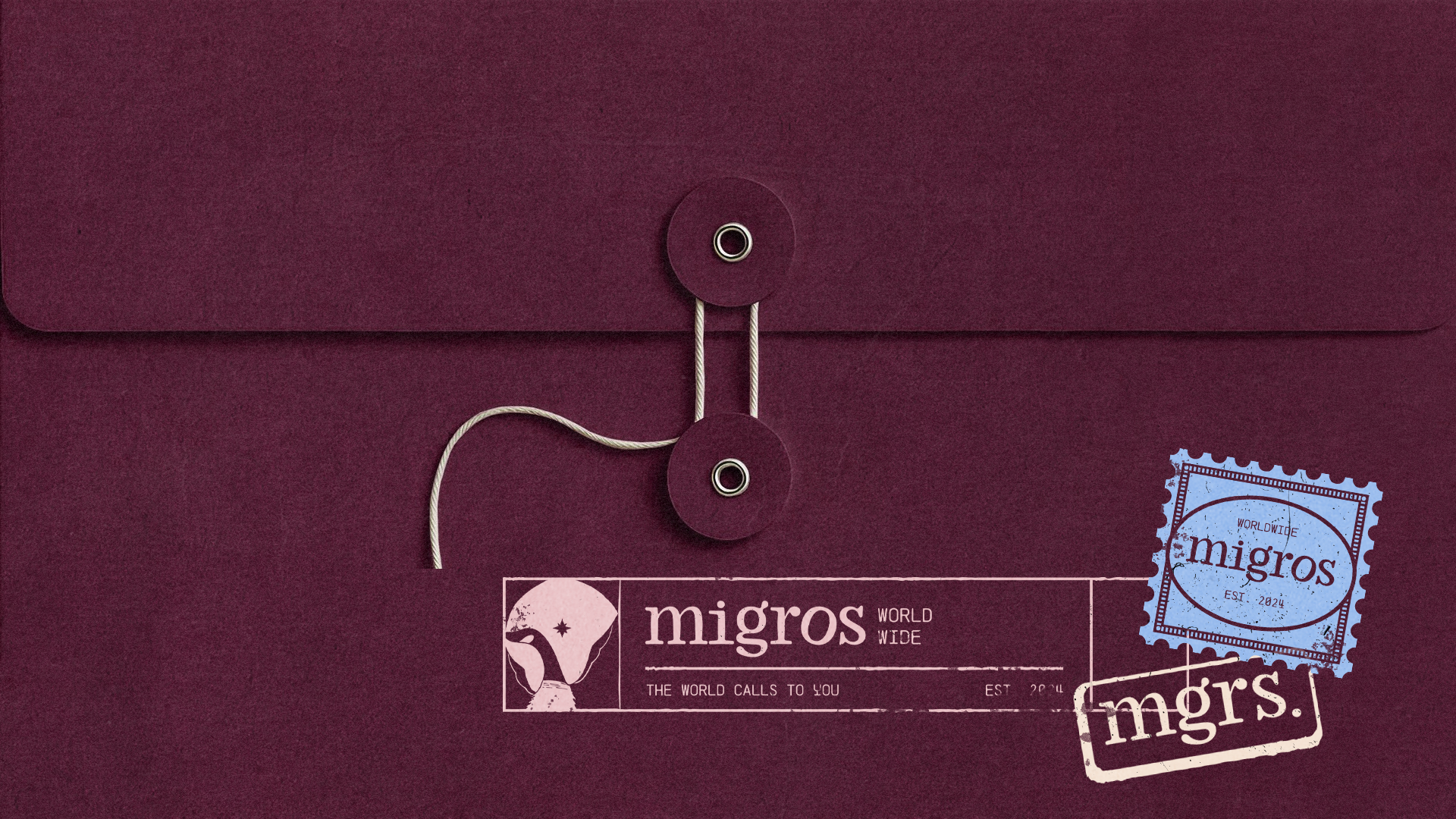 Envelope conceito da marca Migros